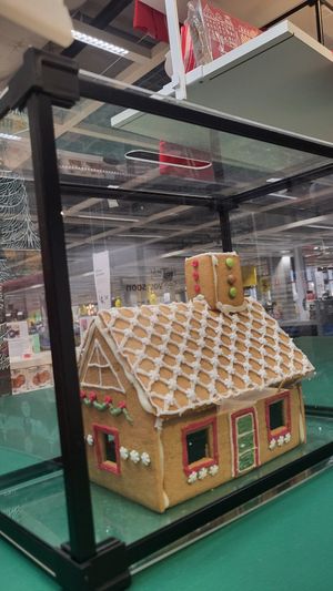 Gingerbread house, really fun to build! at IKEA in Springvale
