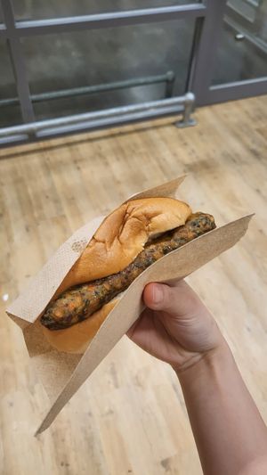 Veggie dog at IKEA in Springvale