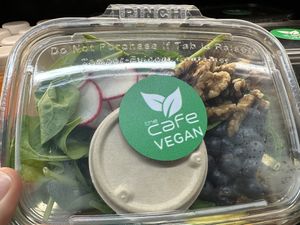 Labeled salad!  at The Cafe in San Juan