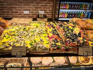 Focaccia/pizzaa  at Land & Monkeys - Montmartre in Paris