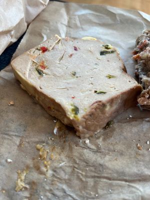 Leberkäse mit „Käse"  at Die Vegane Fleischerei - Hamburg in Hamburg