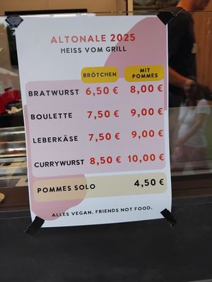 Preislich nicht so einladend at Die Vegane Fleischerei - Hamburg in Hamburg