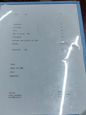 more options available upon request at Café Heimen in Rio De Janeiro