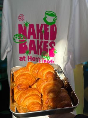 Vegan plain croissant at Naked Bakes in Dublin