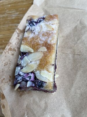 Blueberry Bakewell  at Knoops in Guildford