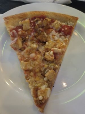 Tofu, tempeh and vegan cheese pizza at Mellow Mushroom in San Antonio