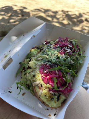 Smashed Avo (vegan option)  at Domos in Denpasar