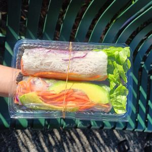 Rice paper rolls at Hochi Mini in Ferntree Gully