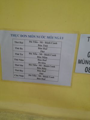 Daily special menu at Thôi Ke in Ho Chi Minh City