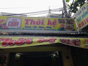 Outside sign at Thôi Ke in Ho Chi Minh City
