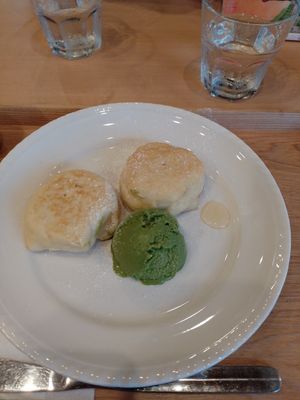 Pancakes at Cafe & Space Link in Fukuyama