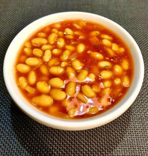 Baked beans  at Food Souk Restaurant in Dubai