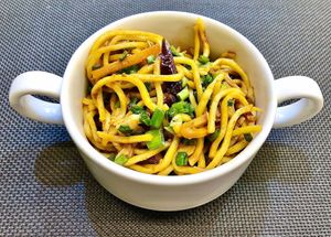 Vegetable noodles at Food Souk Restaurant in Dubai