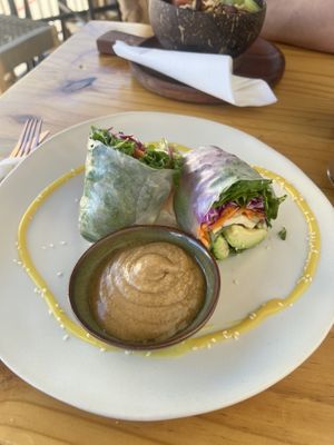 Rainbow Summer Roll (half)  at The Conscious Kitchen - Napier St in Cape Town