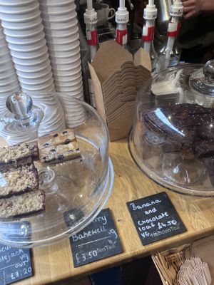 Most of the baked goods were vegan!  at Hebden Tea in York