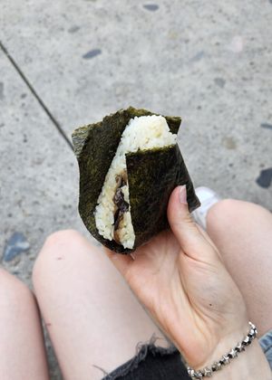 Shittake tsukudani onigiri at SAKAMOTO-YA STREET FOOD in Warsaw