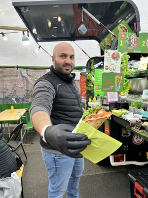 Adam  at Adams Pita - Food Stand in Amsterdam