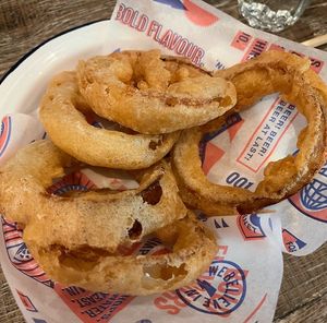 Onion rings  at BrewDog - Wandsworth in South West London