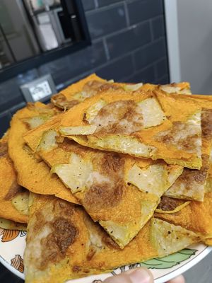 Scarpaccia di farina di lenticchie at La Radice in Udine