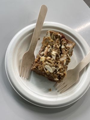 Strawberry oat cake  at La Radice in Udine