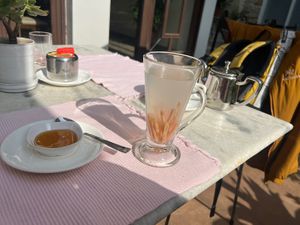 Ginger teaa  at Lungta Restaurant in Kathmandu