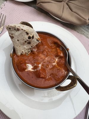 Paneer with roti  at Lungta Restaurant in Kathmandu