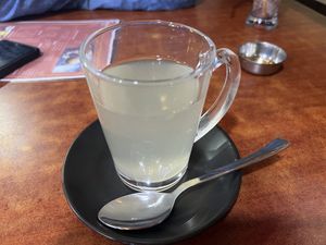Ginger tea  at Lungta Restaurant in Kathmandu