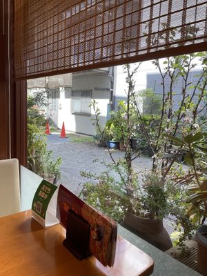 Window seat at Kanro Shichifukujin in Tokyo