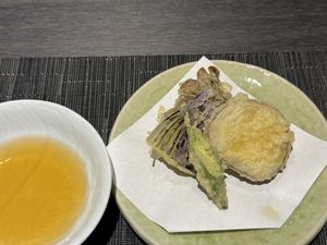 Tempura  at Hakujukan in Fukui