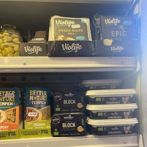 Vegan cheese, butter, tempeh   at Root Down in Edinburgh