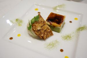 Matcha Crema Catalana. at G and V in Tokyo