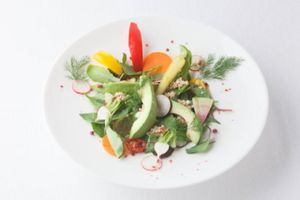 salad bowl at G and V in Tokyo