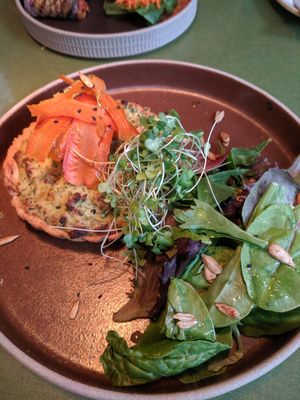 Lox tart from the "small bites & shareables" menu at The Coup in Calgary