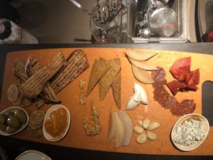 charcuterie board at The Coup in Calgary