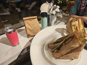 BBQ tofu sandwich and red pesto sandwich at Intense Coffee - Bonnevoie in Luxembourg City