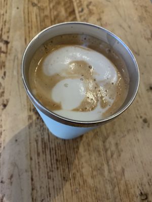 Soya caramel latte  at Java Coffee Shop in Keswick