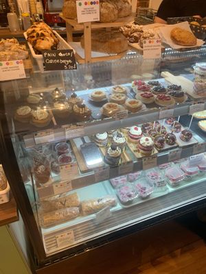 Dessert Case at Chez Hansel et Gretel in Quebec