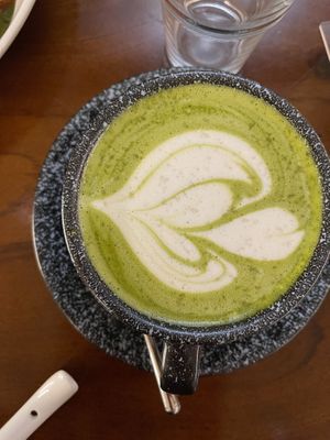 Onde Onde Matcha Latte with Oatmilk
 at 181 by BTwelve Cafe in Kuala Lumpur