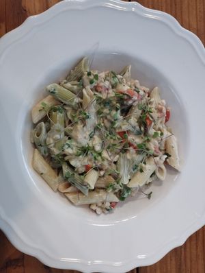 Macarrão com tempeh at germina bar&cozinha in Araraquara