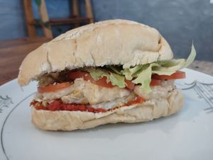 Lanche de tempeh at germina bar&cozinha in Araraquara