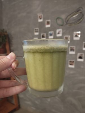 Matcha gelado at germina bar&cozinha in Araraquara