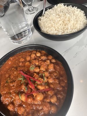 Chana Masala with spiced chickpeas   at Swagat in Sun Prairie