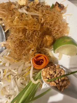 Pad Thai - tofu  at Satdha Plant Based Thai Kitchen in Santa Monica
