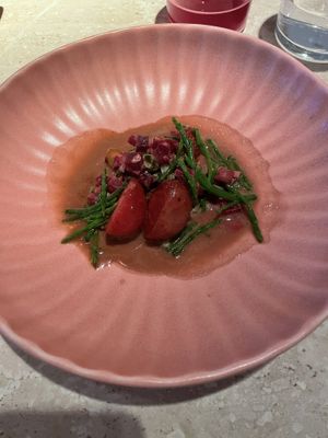 Beetroot meal  at Bouchéry in Uccle