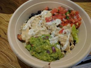 Mexican bowl at LAX - Real Food Daily - T4 in Los Angeles