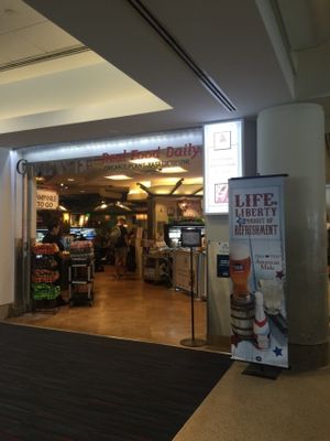 Real Food Daily is in a food court in the back. It's close to gate 42B in Terminal 4. You can access it if you are in the Tom Bradley International Terminal. Worth the walk! at LAX - Real Food Daily - T4 in Los Angeles