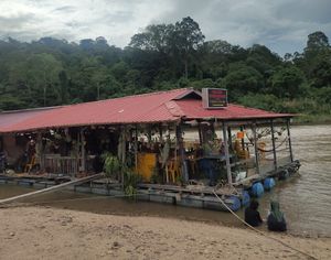 View of the Floating Restaurant at Kuala View Restaurant in Pahang