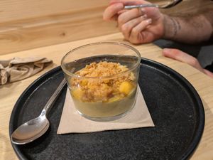 Pistachio cream at Domo in Barcelona