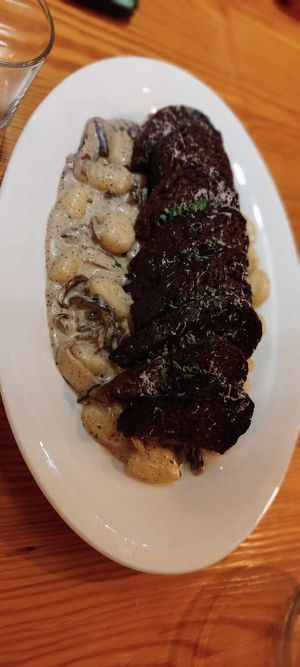 Veef steak, I think they use Tempeh with this. It's delicious. at SMOQUE Bistro + Cafe  in Tagbilaran