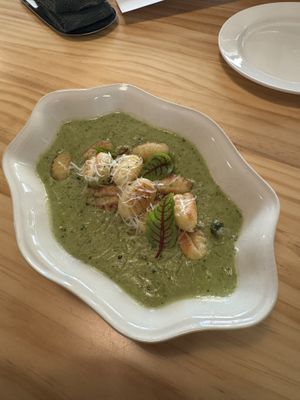 Gnocchi with basil pesto  at URT 유알티 in Seoul